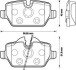 BMW гальмівні колодки задн.E87(1-serie), E90(3-serie) jurid 573136J (фото 1)