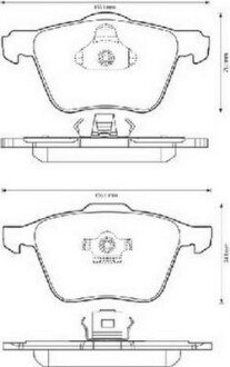 VOLVO гальмівні колодки передні S80,V70,XC70,XC90 jurid 573143J