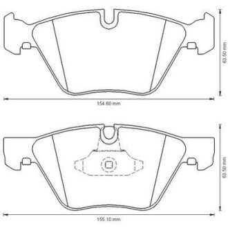 BMW гальмівні колодки передн.5 F10 518d-528i 11- jurid 573151J