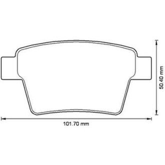 FORD Тормозные колодки задн.Mondeo III 04-,Jaguar X-Type 04- jurid 573218J