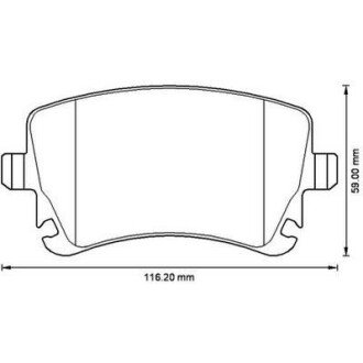 VW Тормозные колодки задн.Audi A4/A6/A8 04-T5 03- jurid 573220J