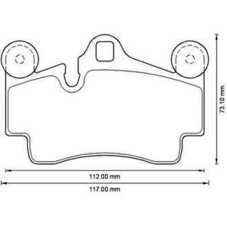 VW гальмівні колодки задн. Audi Q7 3.0TDI 4.2TDI 6.0TDI jurid 573227J