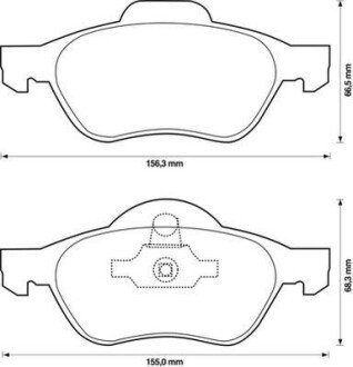 RENAULT колодки гальмівні передні Laguna II,III,Megane II,Scenic II 1.5dCi/2.0 16V 01- jurid 573244J