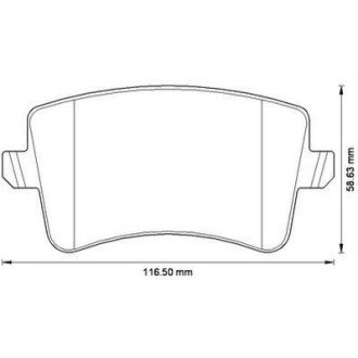 Гальмівні колодки задн. AUDI A4,A5,Q5 07- jurid 573259JC