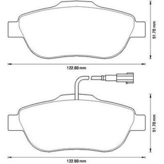 FIAT колодки гальмівні передн.Panda 03-,500,Ford Ka 08- jurid 573266J