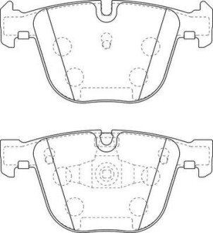 BMW гальмівні колодки задн.5 Gran Turismo F07,7 F01-04 08- jurid 573271J