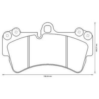 VW гальмівні колодки передн.Touareg,Audi Q7,Porsce Cayenne 2.5-5.0 02- jurid 573282J