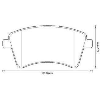 Гальмівні колодки передн. RENAULT Kangoo 08 - jurid 573284JC