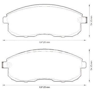 NISSAN гальмівні колодки передн.Tiida 04-,Juke 14-,Maxima QX jurid 573304J