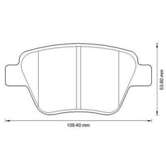 VW гальмівні колодки задн.Audi A1,3,Seat,Skoda Octavia,SuperB,Yeti,Caddy III,Golf VI,Touran 06- jurid 573312J