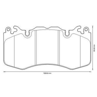 LAND ROVER Колодки гальмівні передн.Range Rover 5.0 jurid 573343J