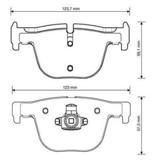 BMW Тормозные колодки задн.3 F30/34,4 F33//36 jurid 573354J