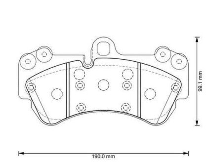 Гальмівні колодки передні VW TOUAREG 4.2 02- jurid 573376J