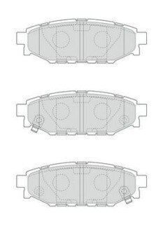 SUBARU гальмівні колодки задн. Forester,Impreza,Legacy,Outback jurid 573380J