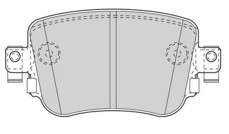 VW колодки гальмівні задн.Audi A1/Q3,Caddy IV 15-,Skoda Octavia III,Sharan 12- jurid 573603J