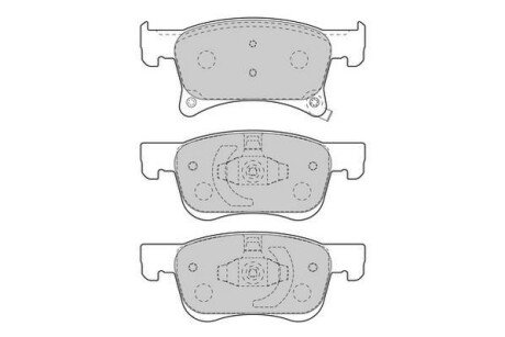 OPEL колодки гальм. передн. Corsa E 1,0-1,4 14-, Adam jurid 573657J