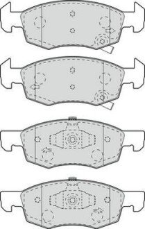 OPEL колодки гальм. передн. Corsa E 1,0-1,6 14- jurid 573672J