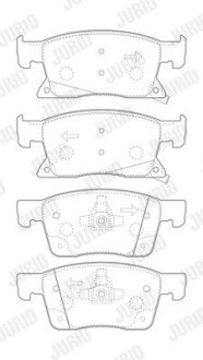 OPEL гальмівні колодки передн. ASTRA K 15- jurid 573702J