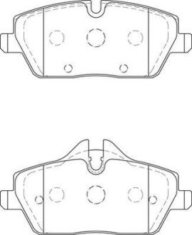 BMW гальмівні колодки передні 1 E87 jurid 573733J