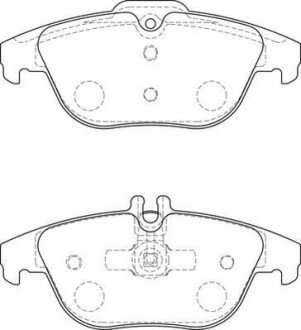Гальмівні колодки задн. DB C204 07- jurid 573735J