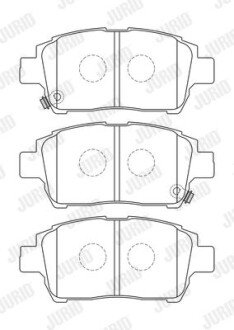 TOYOTA гальмівні колодки передн.Corolla 04- jurid 573737J