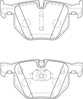 Гальмівні колодки задн. BMW E90 E60 E70 2,0-3,0 jurid 573744J