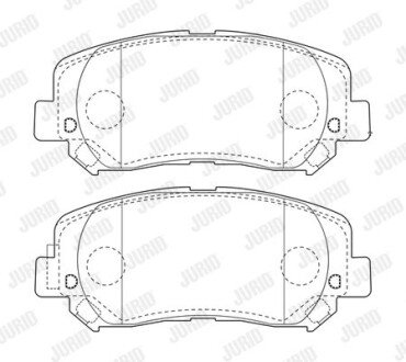 JEEP К-т передн. торми. колодок Cherokee 13- jurid 573787J