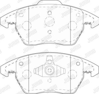 AUDI гальм колодки передн. A1 1.8 TFSI 15-18, SEAT IBIZA IV SC 1.8 TSI Cupra 15-16, VW BEETLE 2.0 TDI 14-18 jurid 573852J