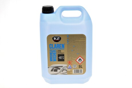 Омивач зимовий для лобового скла (концентрат)/ CLAREN WINDSHIELD WASHER CONCENTRATE -40C 5L k2 k645