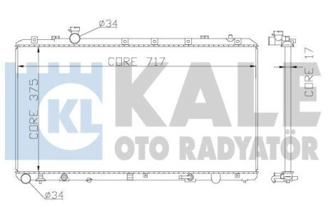 SUZUKI Радіатор сист. охолодження SX4 1.6 06-, Fiat Sedici kale 342120