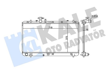 Радиатор охлаждения Fiat Sedici - Suzuki Sx4 Radiator OTO RADYATOR kale 342125 (фото 1)