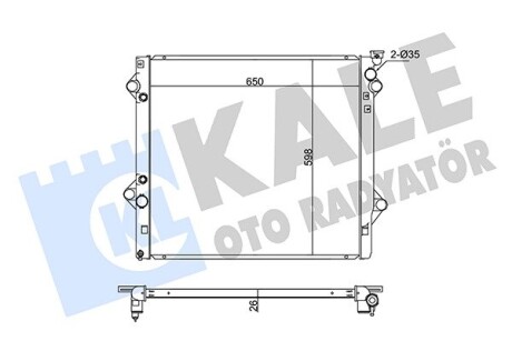 Радіатор охолодження Toyota Fj Cruiser, Land Cruiser Radiator OTO RADYATOR kale 342180