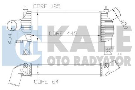 NISSAN Інтеркулер Navara,Pathfinder 2.5dCi 05- kale 342355