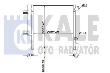 CHEVROLET радіатор кондиціонера Spark 1.0/1.2 10- kale 342515