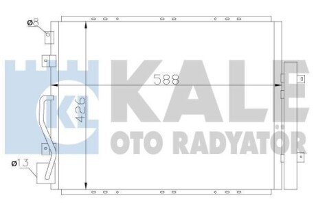 KIA Радіатор кондиціонера (конденсатор) Sorento I 02- kale 342625