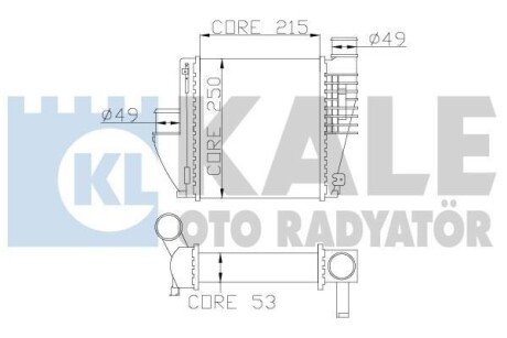 Інтеркулер Citroen C4 Grand Picasso II, C4 Picasso II OTO RADYATOR kale 342815