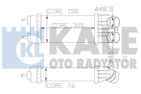 CITROEN Інтеркулер C2/3,Peugeot 1007,207 1.6HDI 05- kale 343700