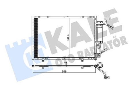 Радіатор кондиціонера Ford B-Max, Fiesta VI, Ka+, Transit Courier OTO RADYATOR kale 347320