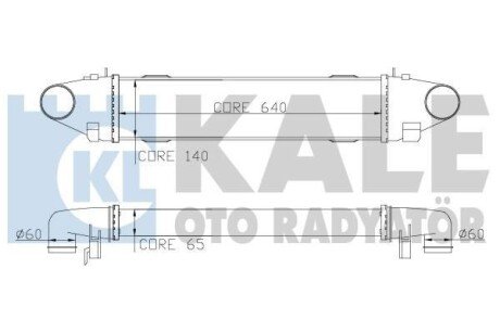 DB інтеркулер W204 C180/350CDI 07- kale 347800