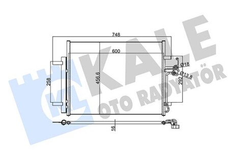 Радиатор кондиционера Ford Mondeo IV OTO RADYATOR kale 350590