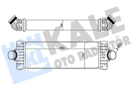 Інтеркулер Ford Transit, Transit Custom OTO RADYATOR kale 351285