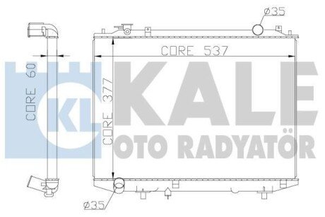 FORD Радіатор охолодження двиг. Ranger, Mazda BT-50 2.5D/3.0TDCi 99- kale 356200