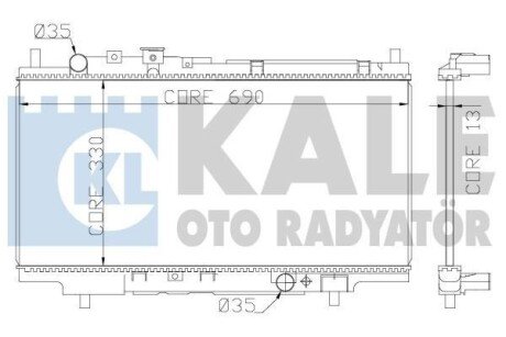 MAZDA Радіатор охолодження 323 C/P/S V 1.3/2.0D 94- kale 359800