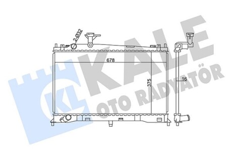 Радіатор охолодження Mazda 6 OTO RADYATOR kale 360100 (фото 1)