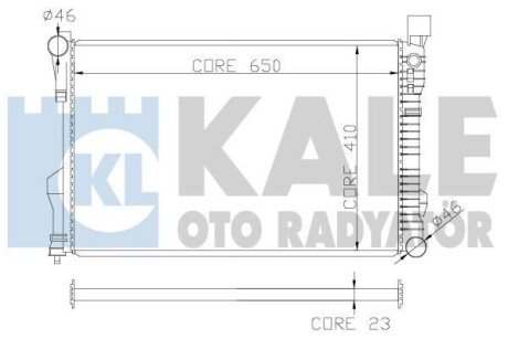 DB Радіатор охолодження W203 1.8/5.5 00- kale 360600