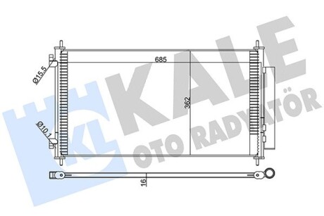 Радиатор кондиционера Honda Cr-V Iii Condenser OTO RADYATOR kale 380700