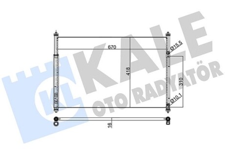 Радиатор кондиционера Suzuki Grand Vitara II OTO RADYATOR kale 383000