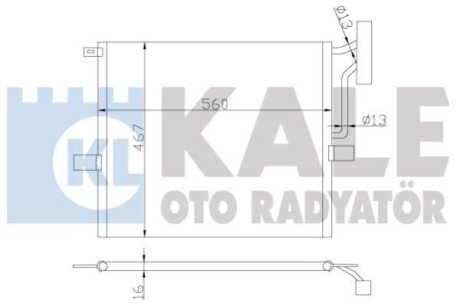 BMW Радіатор кондиціонера (конденсатор) X3 E83 03- kale 384800