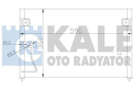 MAZDA Радіатор кондиціонера (конденсатор) 626 V 97- kale 387000