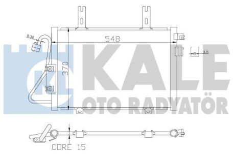 RENAULT Радіатор кондиціонера (конденсатор) Kangoo 97- kale 389400